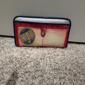 Brighton Red and Cream Wallet